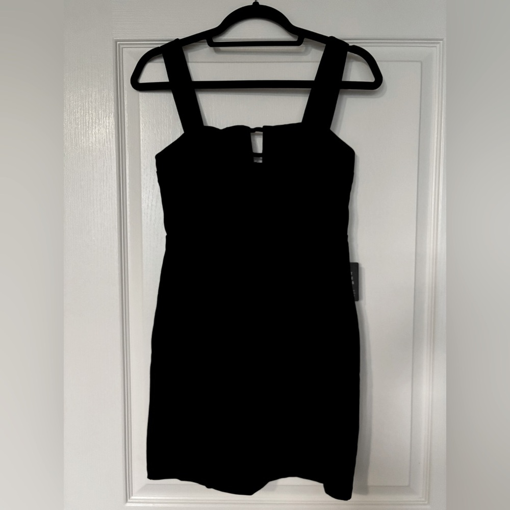 Express Black Strappy Mini Dress